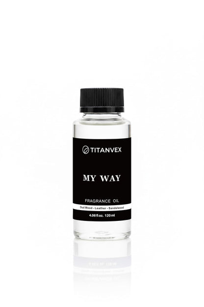 TitanVex Luxury Waterless Diffuser Oil – Sandalwood, Virginia Cedar & Iris | Hotel Collection Inspired | 4.06 Fl Oz