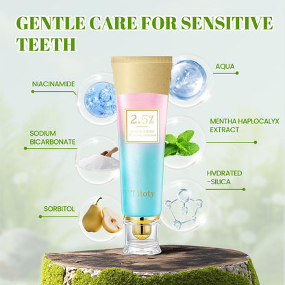 Titoty 2pcs Niacinamide Whitening Toothpaste – 2.5% Niacinamide