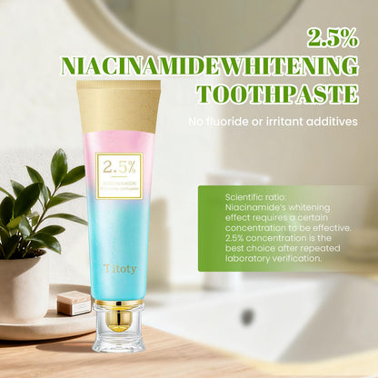 Titoty 2pcs Niacinamide Whitening Toothpaste – 2.5% Niacinamide
