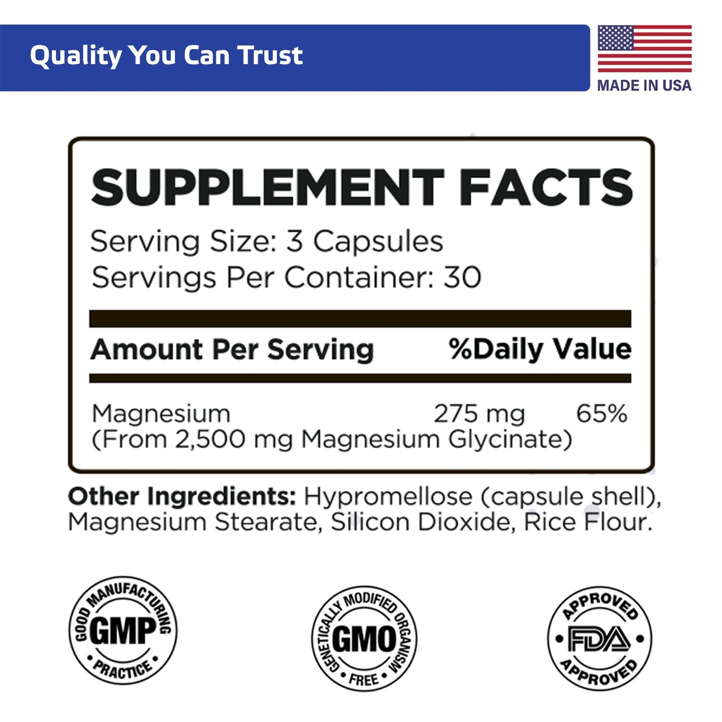 TIVA Nutraceutics Magnesium Glycinate – Gentle, High-Absorption for Sleep & Heart Health | 90 Capsules
