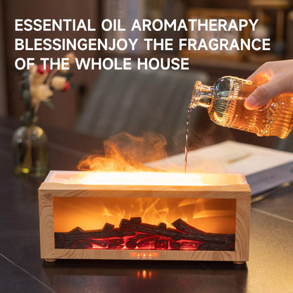 TMEHM Fireplace Flame Diffuser – 7-Color Ultrasonic with Timer