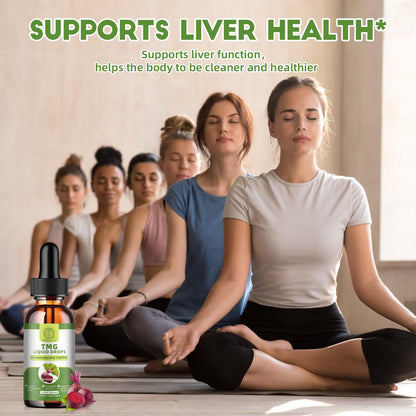 TMG Supplements 1000MG Liquid Drops – Trimethylglycine (Betaine) for Methylation, Liver & Cognitive Support | Non-GMO, Vegan, Blood Orange Flavor, 2 Fl Oz