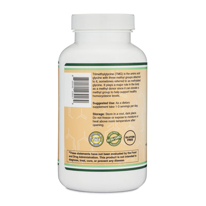 Double Wood TMG Trimethylglycine 1,000mg – 180 Capsules | Homocysteine Support