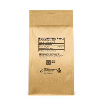 Pure Original Trimethylglycine (TMG) Powder - 2lb, Vegan & Gluten-Free