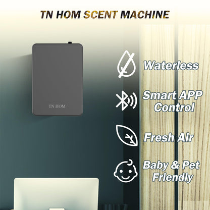 TN HOM Smart Bluetooth Scent Air Machine – Waterless Diffuser, 500ml, Large Room Coverage up to 1,450 Sq Ft