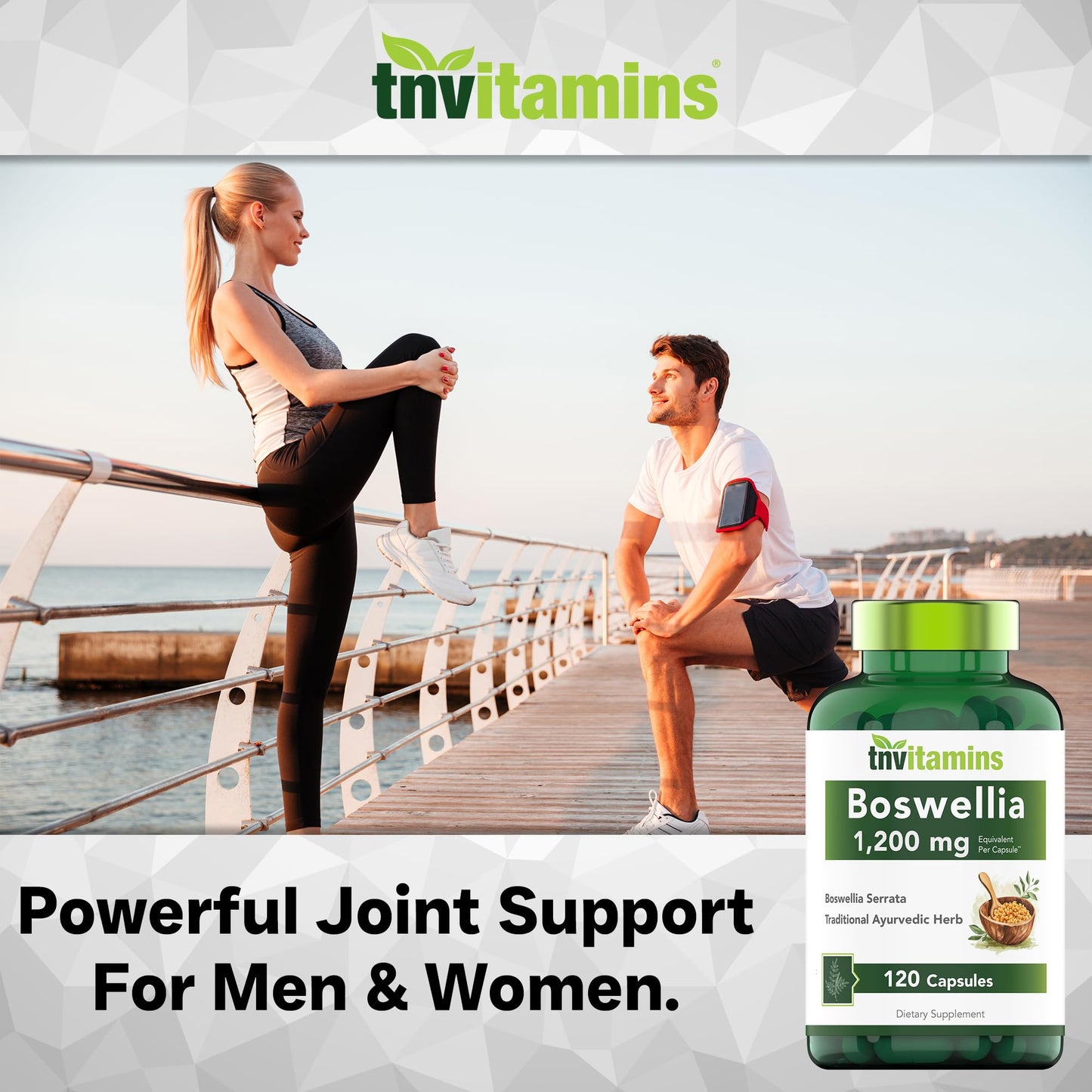 Boswellia Serrata 1200 MG Capsules | Joint Support | Frankincense (Pack of 2)