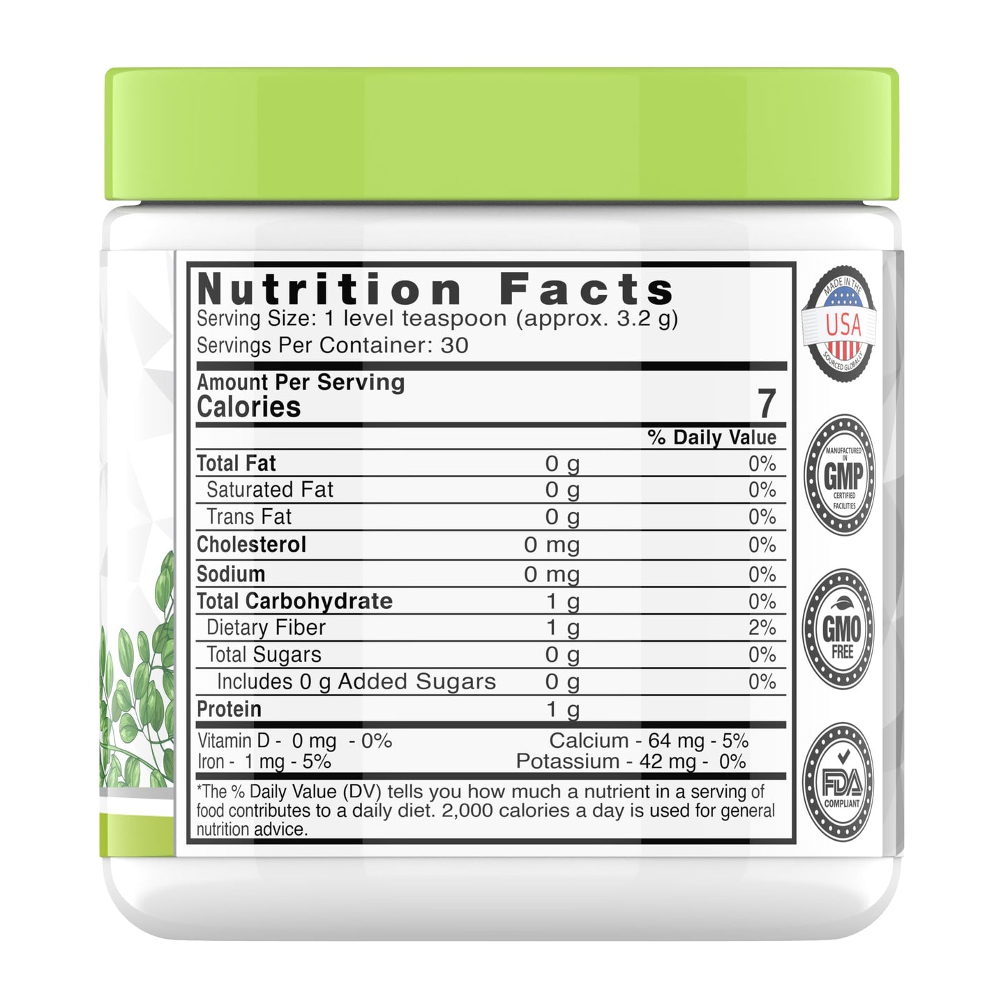 tnvitamins Organic Moringa Powder | Pure Moringa Leaf Superfood