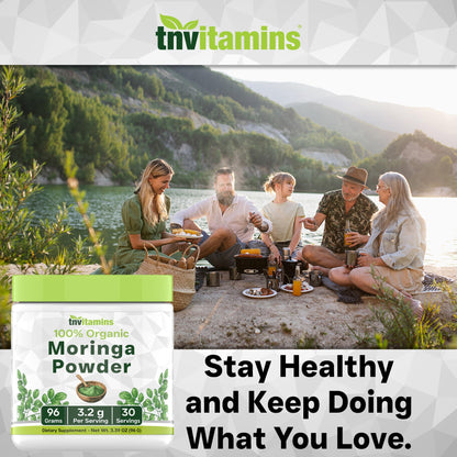 tnvitamins Organic Moringa Powder | Pure Moringa Leaf Superfood