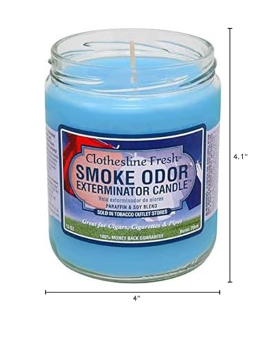 Smoke Odor Exterminator Candle 13oz Jar – Clothesline Fresh | Tobacco Outlet