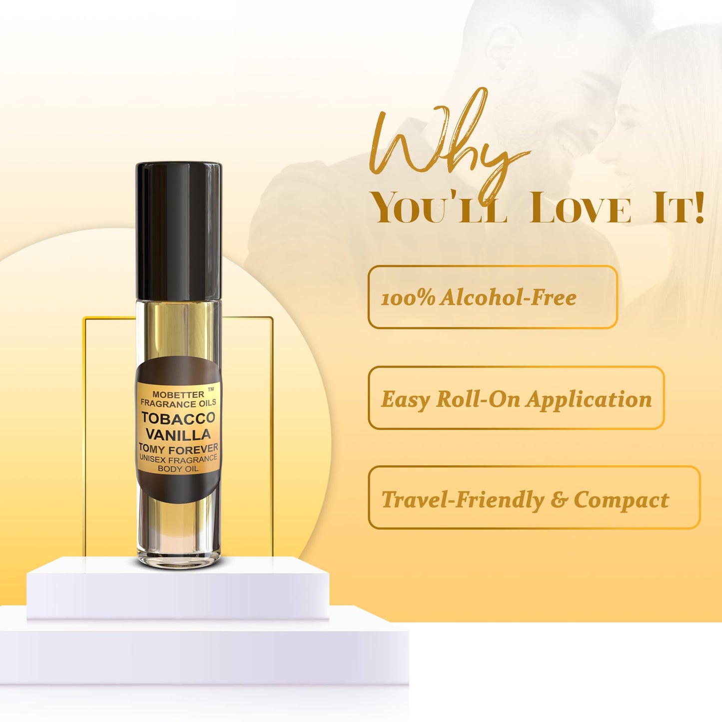 Tobacco Vanilla Unisex Body Oil (10ml Roll-On) – Long-Lasting Oriental Spicy Fragrance