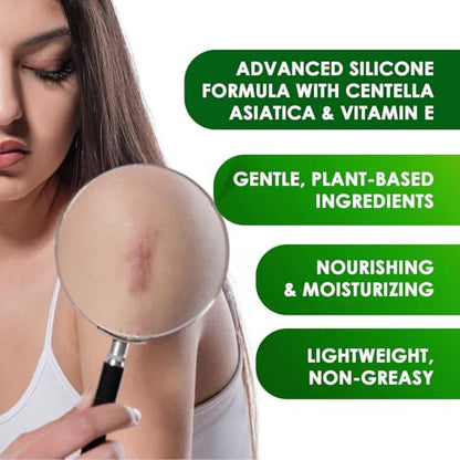 Tobcharm Advanced Keloid Bump Removal Gel | Silicone Scar Treatment for Piercing, Surgery, Acne, Burns | 30g