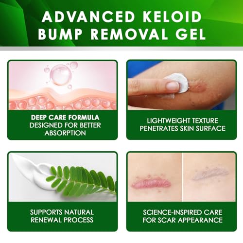 Tobcharm Advanced Keloid Bump Removal Gel | Silicone Scar Treatment for Piercing, Surgery, Acne, Burns | 30g