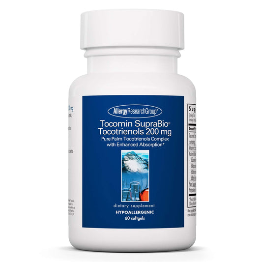 Allergy Research Group Tocomin SupraBio Tocotrienols 200 mg – Palm Tocotrienol Complex, Vitamin E | 60 Softgels BritishVita | Premium UK Vitamins & Wellness Supplements