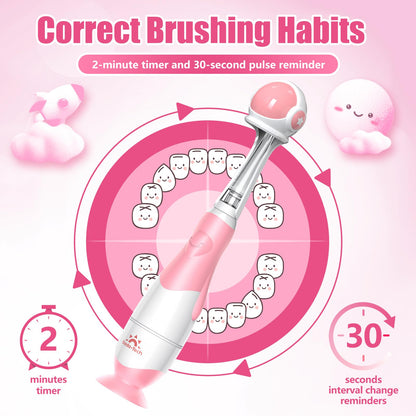 Toddler Electric Toothbrush 1-3 Years – Pink Astronaut