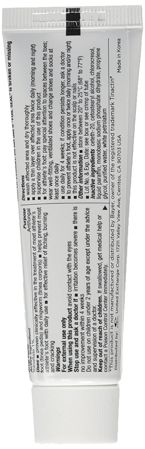 Tolnaftate Cream 1% Antifungal – 6 Pack | Compare to Tinactin