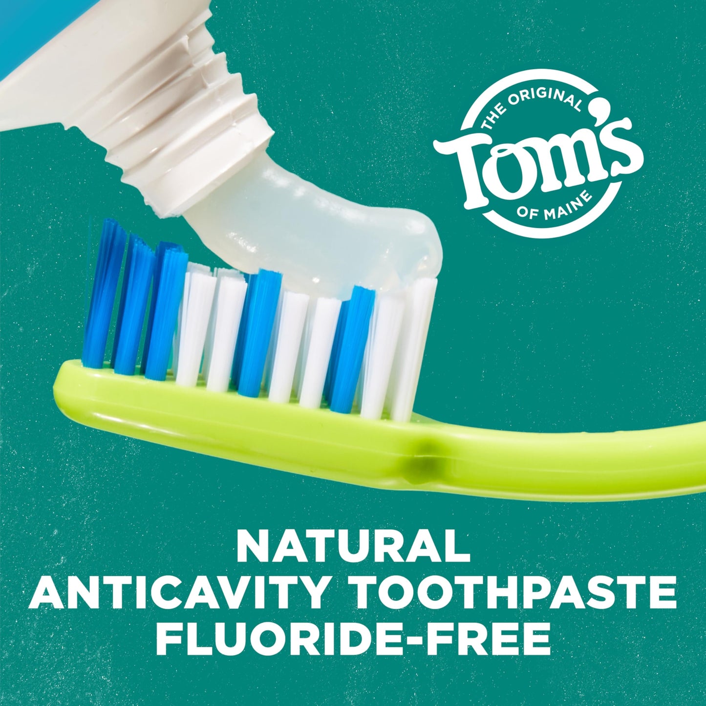 Tom’s of Maine Botanically Bright Fluoride Free Toothpaste – 3 Pack (4.0 oz each) – Vegan, SLS Free, Peppermint