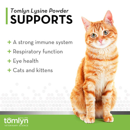Tomlyn Immune Support L-Lysine Powder for Cats & Kittens - Fish Flavor, 3.5oz