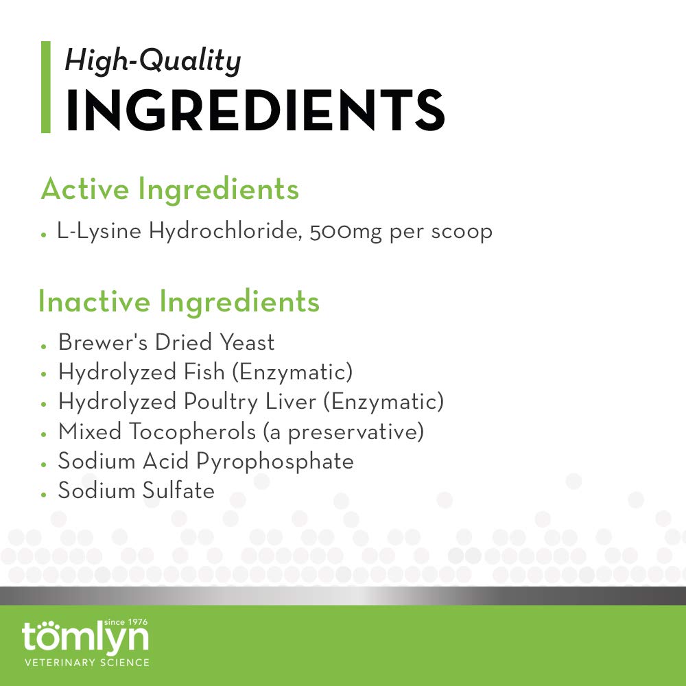 Tomlyn Immune Support L-Lysine Powder for Cats & Kittens - Fish Flavor, 3.5oz