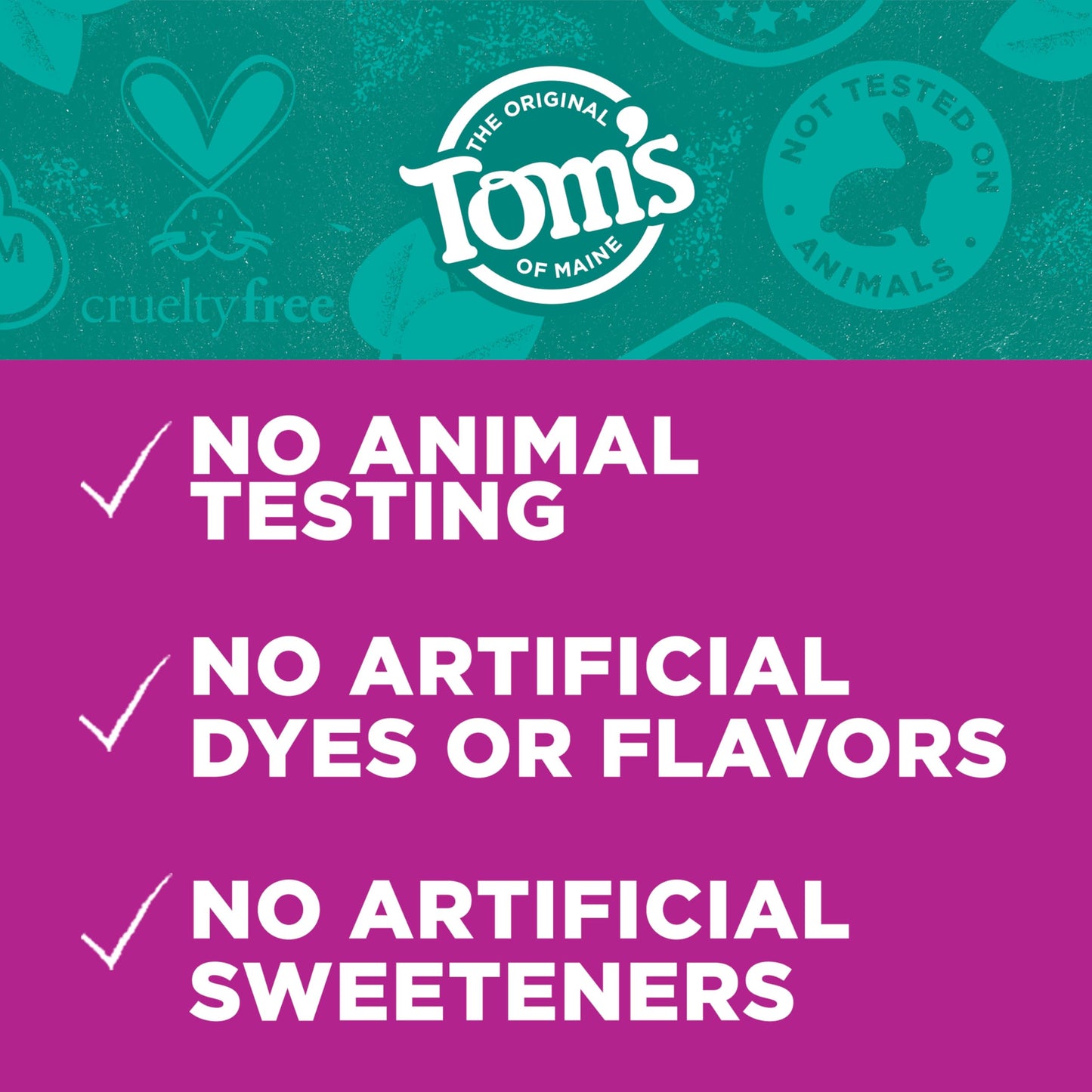Tom’s of Maine Antiplaque & Whitening Fluoride Free Toothpaste Spearmint 3-Pack