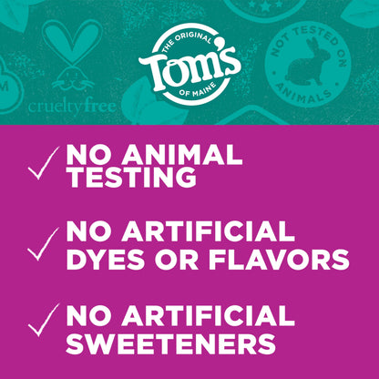 Tom’s of Maine Antiplaque and Whitening Fluoride Free Toothpaste - Fennel, 3 Pack, 4.5 oz