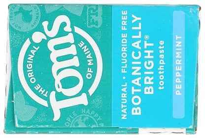 Toms of Maine Botanically Bright Peppermint Toothpaste 4 oz - Fluoride Toothpaste