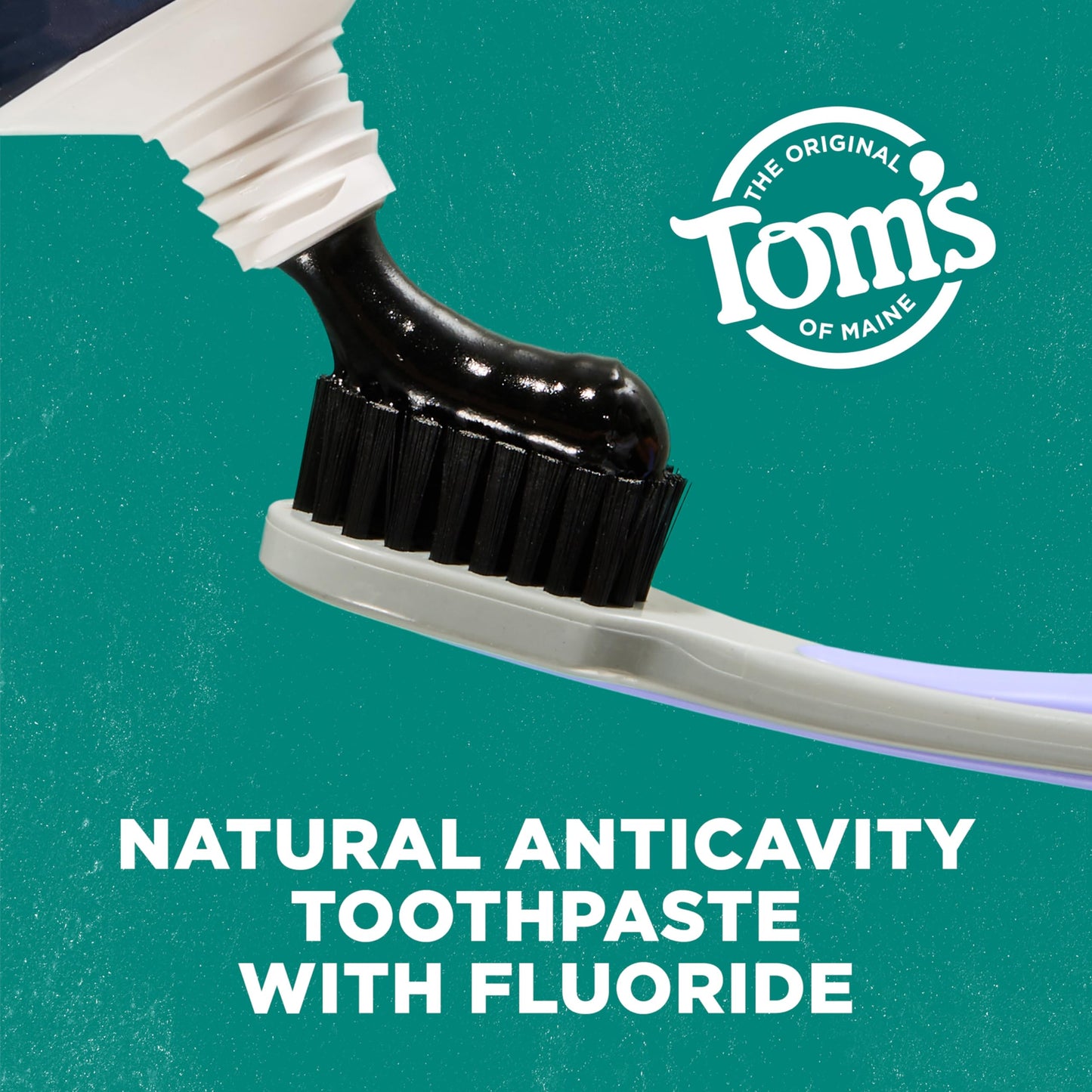 Tom’s of Maine Activated Charcoal Toothpaste with Fluoride – Peppermint, 3 Pack