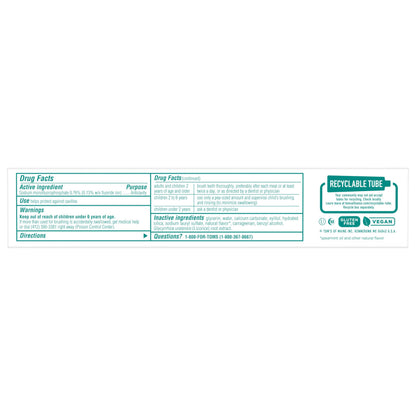 Tom's of Maine Wicked Fresh! Fluoride Toothpaste - Spearmint 4.7 oz 2-Pack