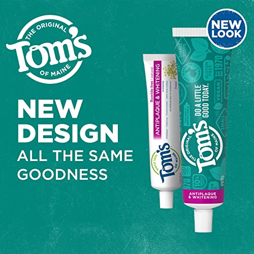 Tom's of Maine Fluoride-Free Antiplaque & Whitening Toothpaste – Fennel, 5.5 oz, 2-Pack