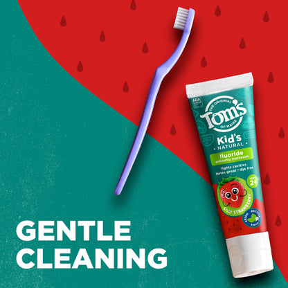 Tom's of Maine ADA Approved Fluoride Kids Toothpaste – Silly Strawberry, 5.1 oz, 3-Pack