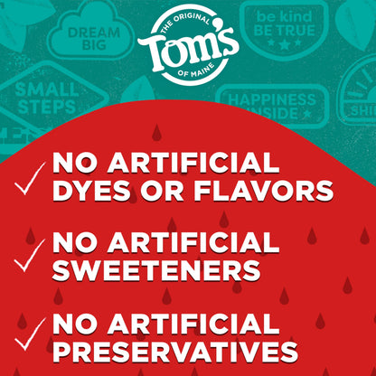 Tom's of Maine Kids Fluoride-Free Toothpaste - Silly Strawberry, Ages 2+, 3-Pack