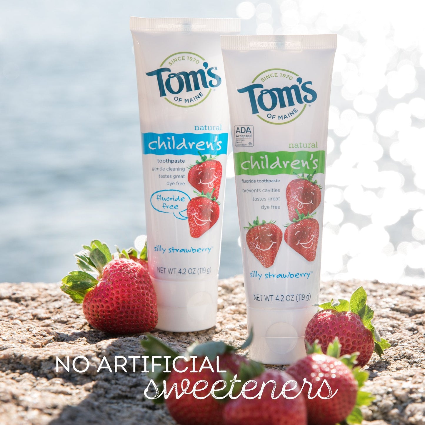 Tom's of Maine Fluoride-Free Kids Toothpaste – Silly Strawberry (3-pack)