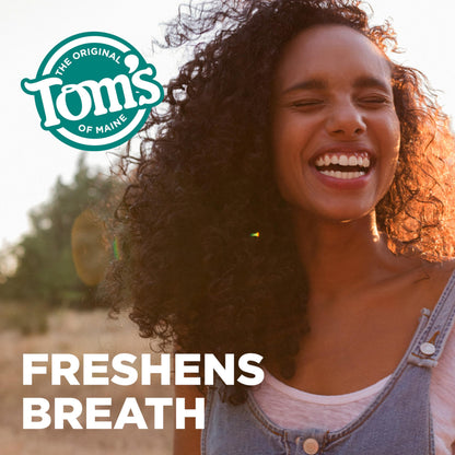 Tom’s of Maine Antiplaque & Whitening Fluoride Free Toothpaste Spearmint 3-Pack