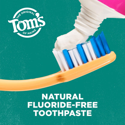 Tom’s of Maine Antiplaque and Whitening Fluoride Free Toothpaste - Fennel, 3 Pack, 4.5 oz