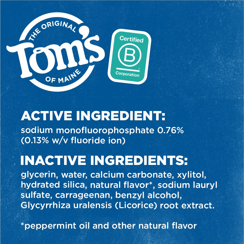 Tom's of Maine Wicked Fresh! Fluoride Toothpaste - Spearmint 4.7 oz 2-Pack