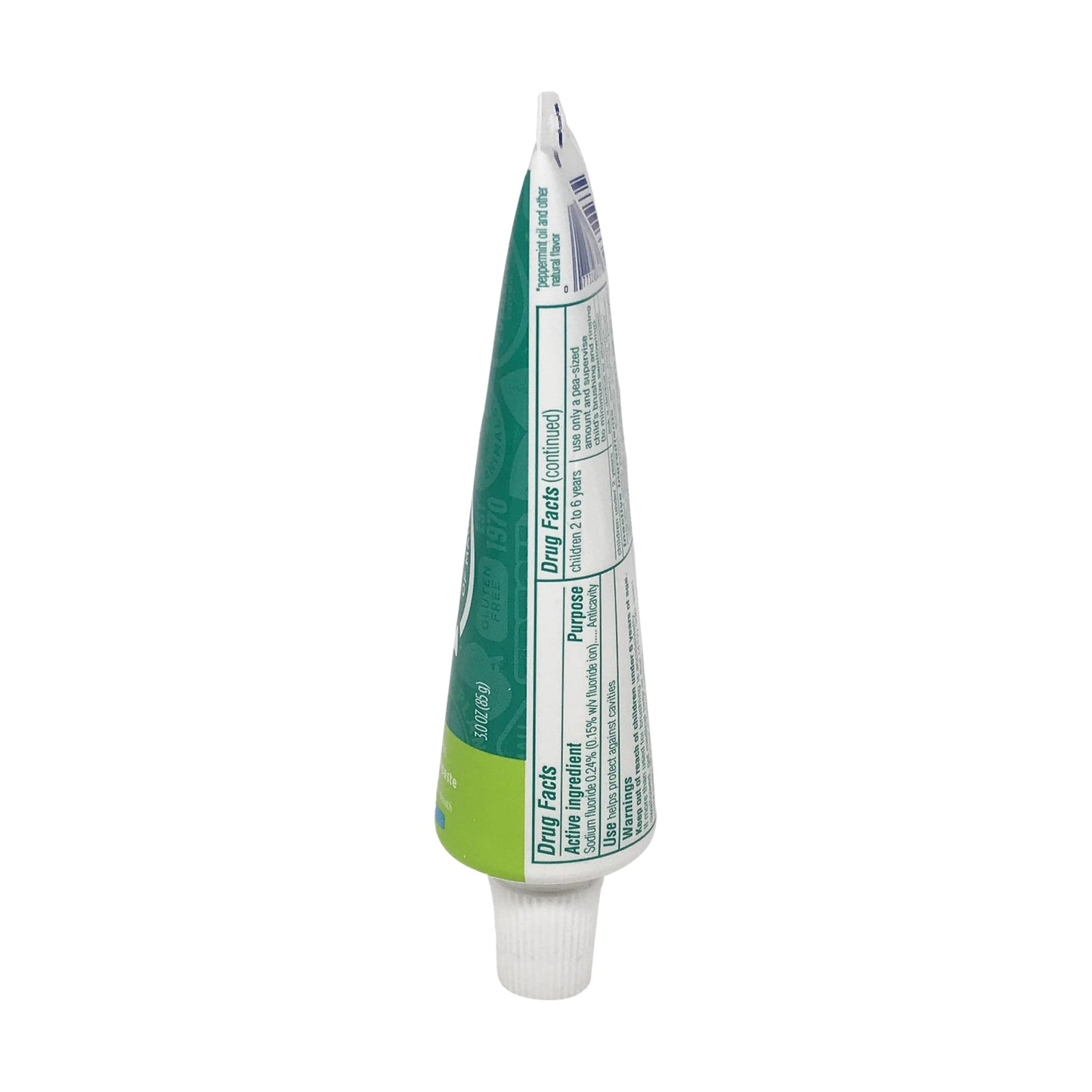 Tom's of Maine, Travel Size Anticavity Toothpaste - Fresh Mint, 3 Ounce