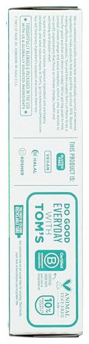Toms of Maine Wicked Fresh Cool Peppermint AC Toothpaste, 4 OZ | Fluoride Toothpaste for Cavities