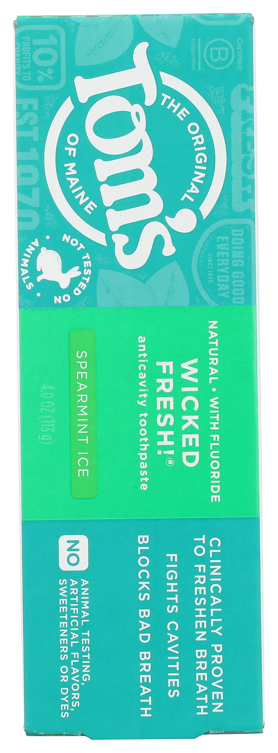 Toms of Maine Wicked Fresh Spearmint Ice AC Toothpaste, 4 oz