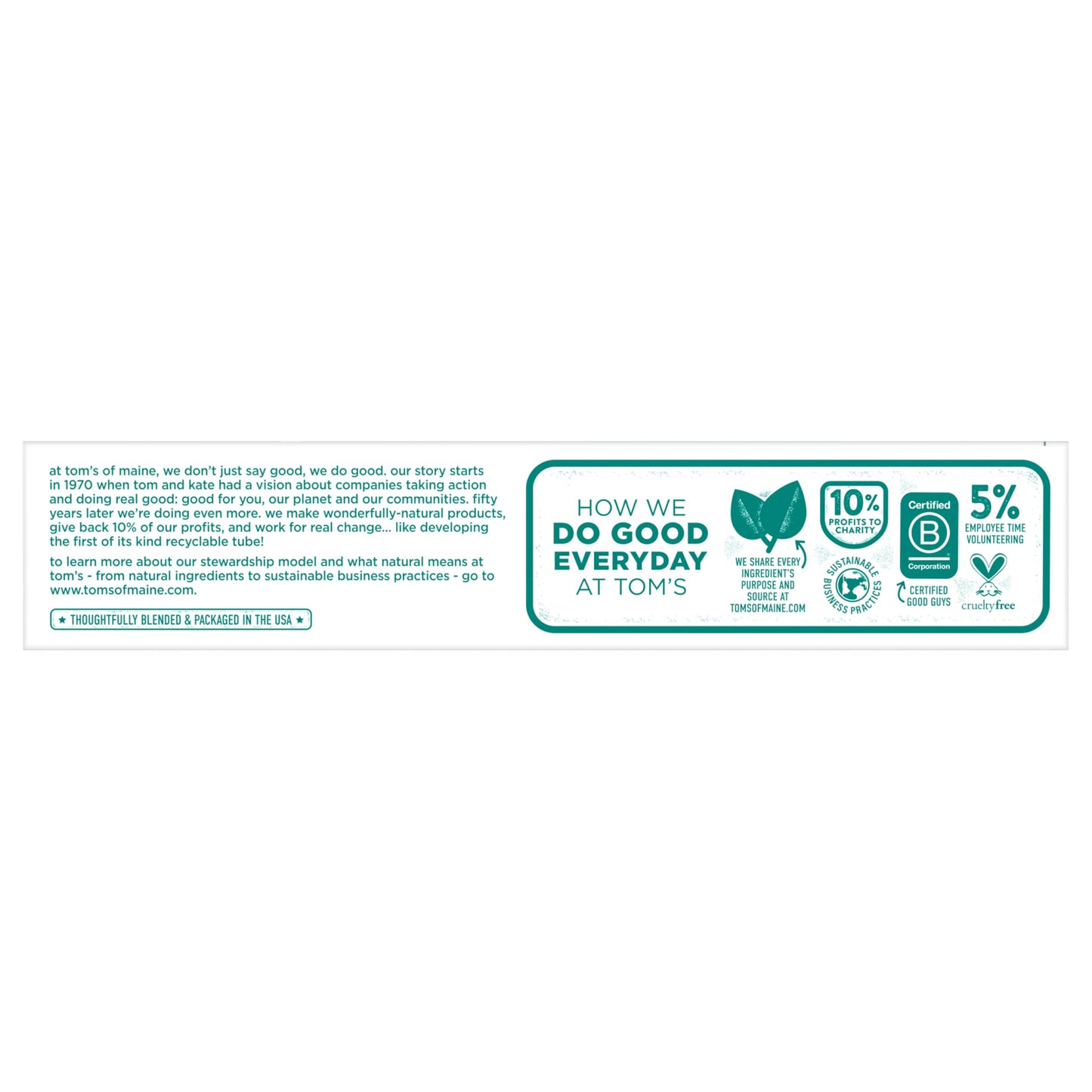 Tom's of Maine Wicked Fresh Natural Fluoride Toothpaste Cool Peppermint 4.7 oz 2-Pack