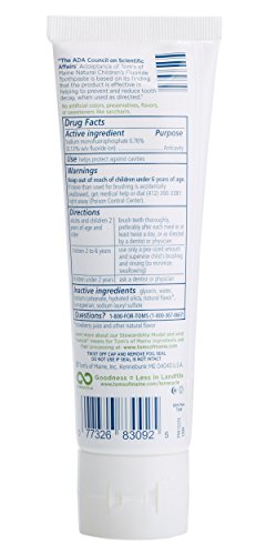 Tom's of Maine Anticavity Fluoride Kids Toothpaste – Silly Strawberry, 4.2 oz, 3 Count