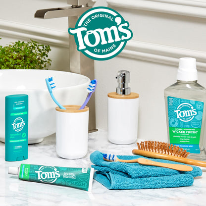 Tom's of Maine Wicked Fresh! Natural Fluoride Anticavity Toothpaste – 3 Pack, 4.0 oz
