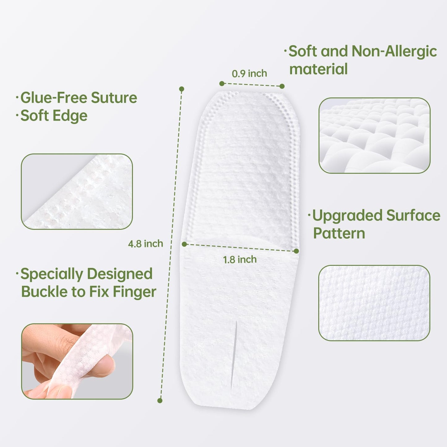 Tongueclear Disposable Finger Toothbrush for Adults – 60pcs Mint Flavor | Oral Cleaning Wipes