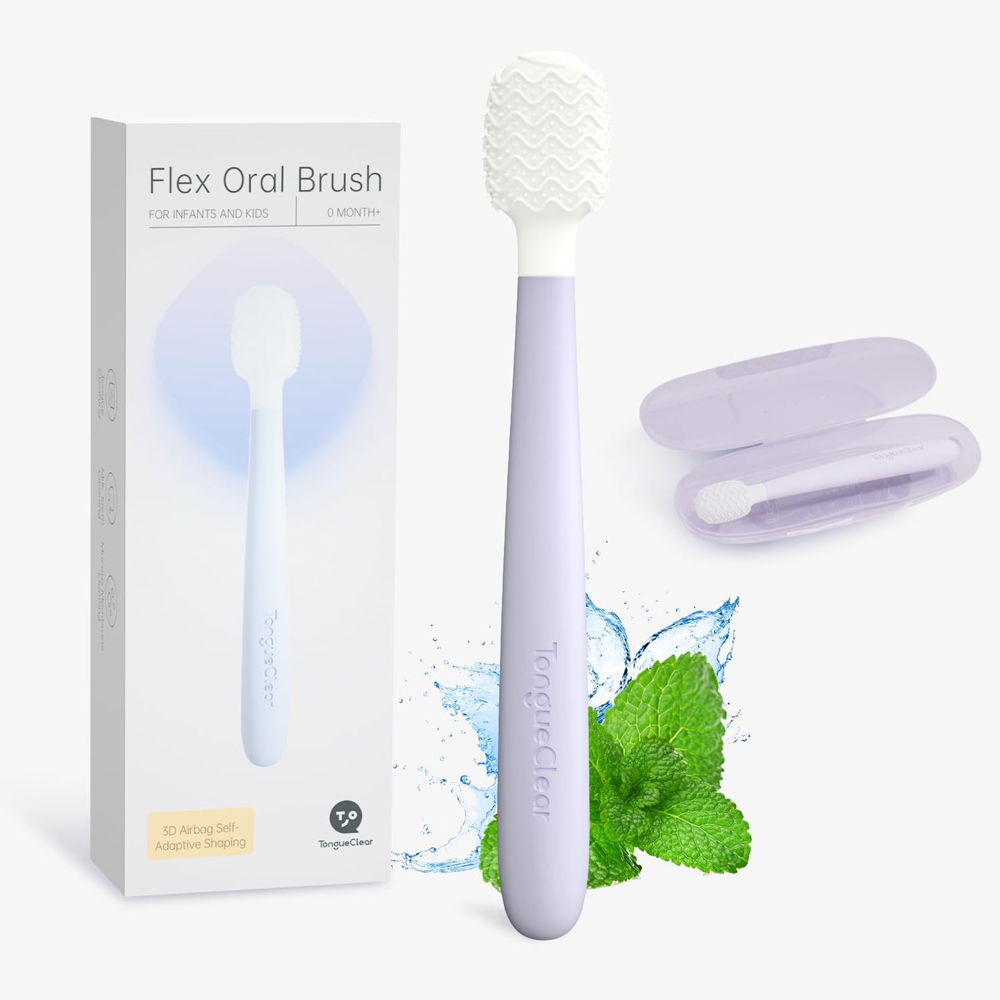 Tongueclear Kids Tongue Scraper - Baby Tongue Cleaner for Infants & Newborns