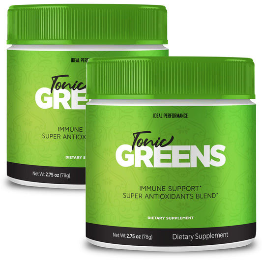 Tonic Greens Powder Vitamin Supplement – Advanced Formula, Natural Green Blend, BCAA | 2 Pack BritishVita | Premium UK Vitamins & Wellness Supplements