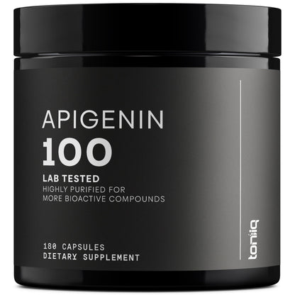 Toniiq Ultra High Strength Apigenin 100mg - 98%+ Purified - 180 Vegetarian Capsules