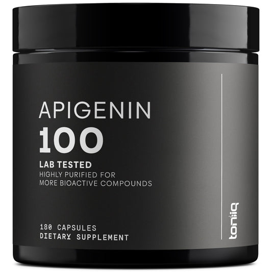 Toniiq Ultra High Strength Apigenin 100mg - 98%+ Purified - 180 Vegetarian Capsules BritishVita | Premium UK Vitamins & Wellness Supplements