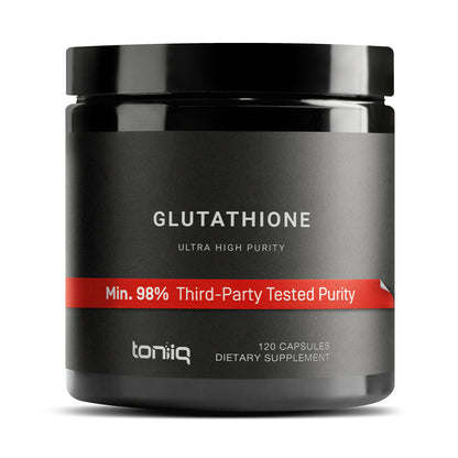 Toniiq Glutathione 1000mg - 98%+ Pure, 120 Capsules