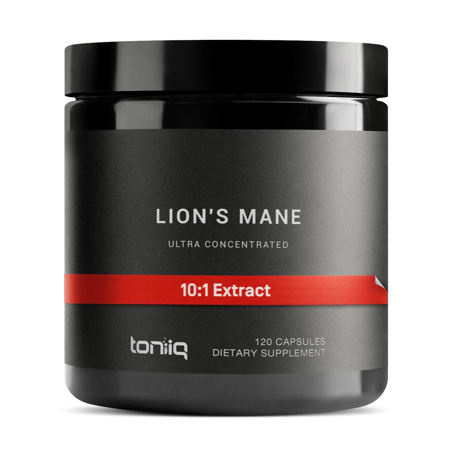 Toniiq Lion’s Mane Ultra High Potency 10:1 Extract | 30% Polysaccharides | 120 Caps | Lab Tested
