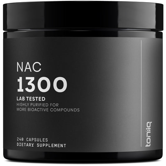 Toniiq NAC 1300mg – 4 Month Supply | 98%+ Purity | 240 Veg Capsules | Lab Tested BritishVita | Premium UK Vitamins & Wellness Supplements