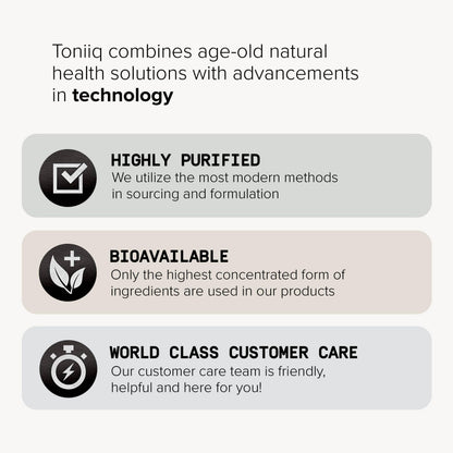 Toniiq NAD+ Ultra High Potency 1400mg | RiaGev D-Ribose Nicotinamide Niacin | 3rd Party Tested