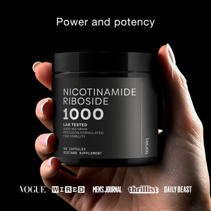 Toniiq Nicotinamide Riboside 1000 mg – High-Potency NR Supplement (60 Veg Capsules) | Third-Party Tested